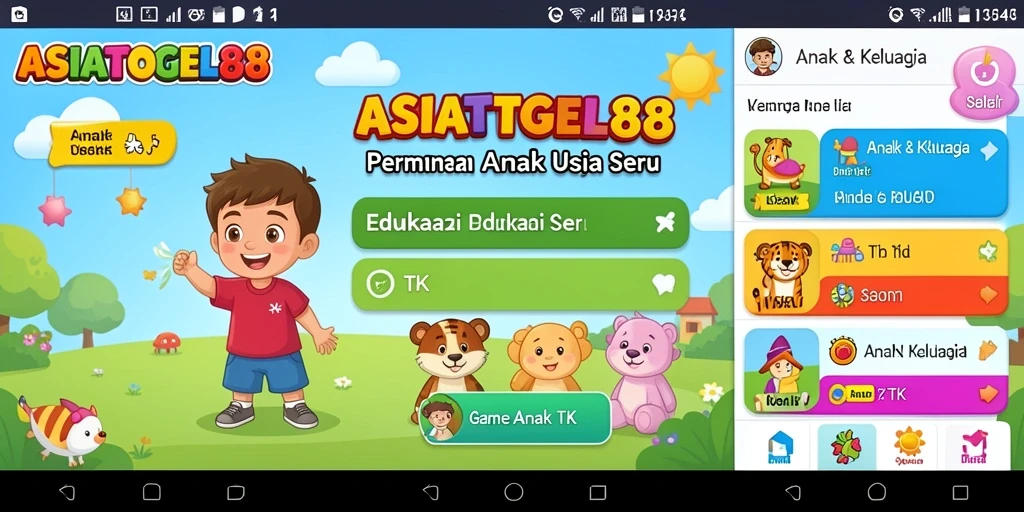Tampilan antarmuka ASIATOGEL88 yang ceria dan interaktif.