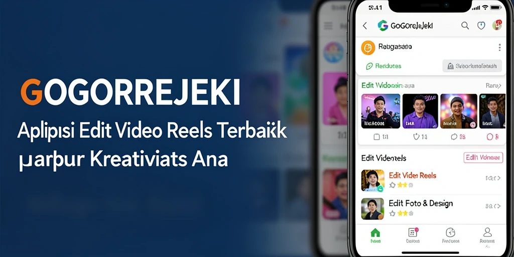 Antarmuka GOGOREJEKI menampilkan berbagai alat Edit Video Reels yang lengkap dan mudah digunakan.
