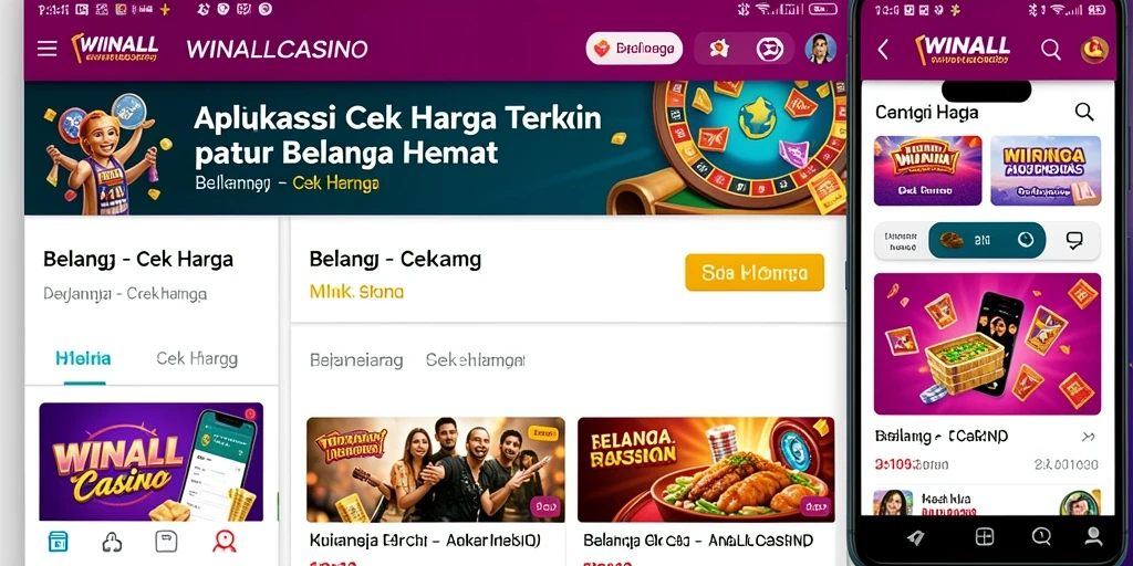Tampilan antarmuka WINALLCASINO yang intuitif dan bersih untuk Cek Harga.