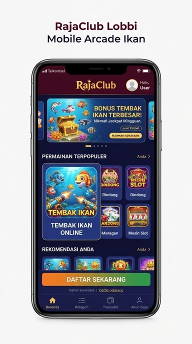 rajaclub tampilan beranda